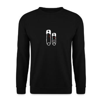Amour Amour Enceinte Bébé Famille Enfant Papa Maman - Sweat-shirt Unisexe - noir - Devant - Alina (178cm) & Michal (187cm)