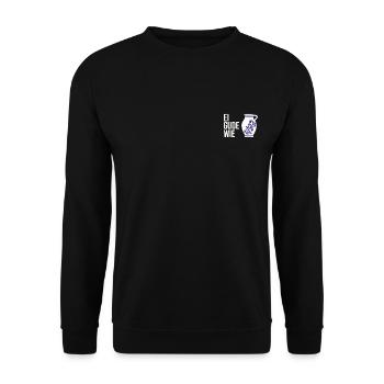 Äppler Bembel Dialekt Hessen Geschenk Ei Gude Wie - Unisex Pullover - Schwarz - Vorne - Alina (178cm) & Michal (187cm)