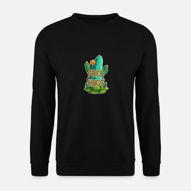 Free Hugs - Cactus - Unisex Sweatshirt - black