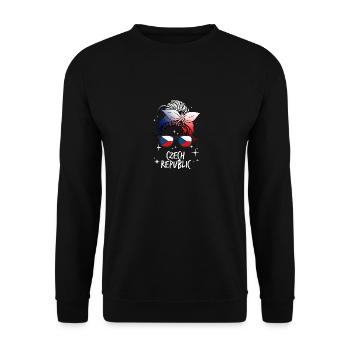 Tschechische Republik - Unisex Pullover - Schwarz - Vorne - Alina (178cm) & Michal (187cm)
