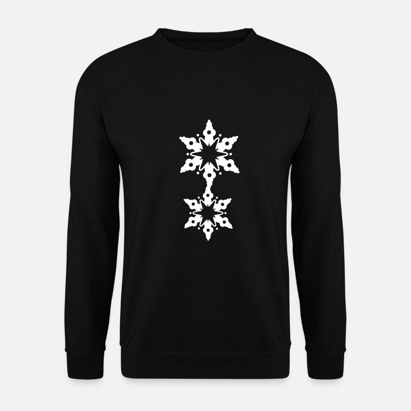 Schneekristall - Unisex Pullover - Schwarz