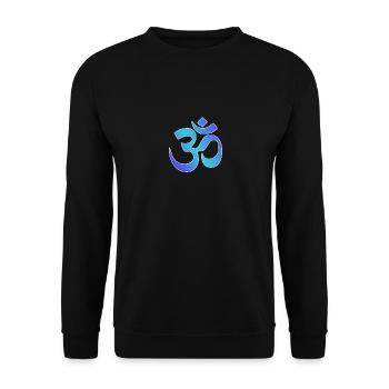 OM - Sweat-shirt Unisexe - noir - Devant - Alina (178cm) & Michal (187cm)