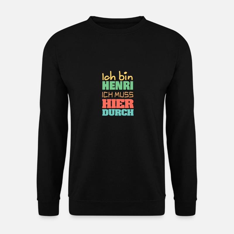 Henri - Unisex Pullover - Schwarz