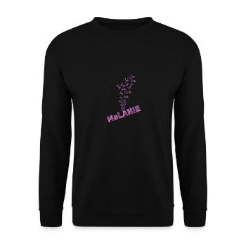 Water Melanie - Unisex Sweatshirt - black - Front - Alina (178cm) & Michal (187cm)