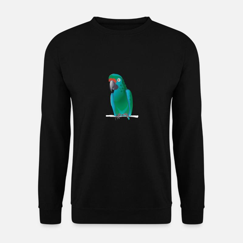 Parrot illustration - Unisex Sweatshirt - black