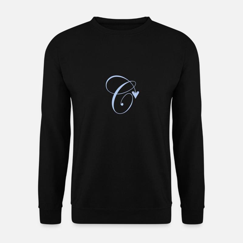 Monogram C Heart Vine - Unisex Sweatshirt - black