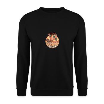 Désert de l’Arizona - Sweat-shirt Unisexe - noir - Devant - Alina (178cm) & Michal (187cm)