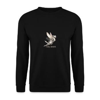 La Fée Véronique by FairyBreizh - Sweat-shirt Unisexe - noir - Devant - Alina (178cm) & Michal (187cm)