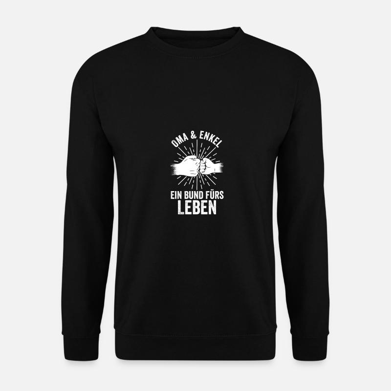 Großmutter Enkel Oma - Unisex Pullover - Schwarz