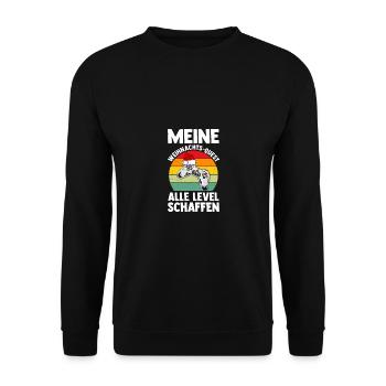 Père Noël Gaming Noël Noël - Sweat-shirt Unisexe - noir - Devant - Alina (178cm) & Michal (187cm)