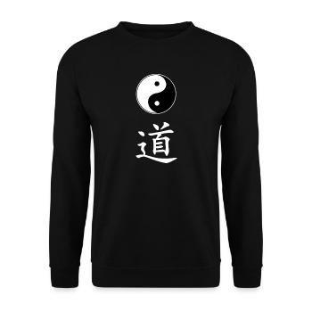 yin yang dao - Unisex Pullover - Schwarz - Vorne - Alina (178cm) & Michal (187cm)