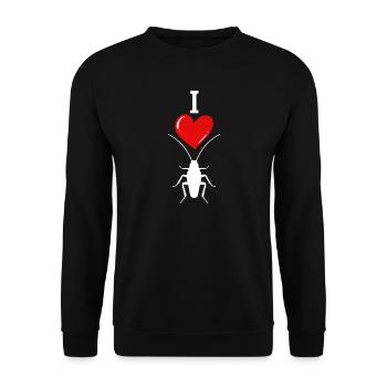 Kakerlake Insekt - Unisex Pullover - Schwarz - Vorne - Alina (178cm) & Michal (187cm)