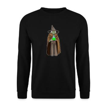 Witch Halloween Magic Potion - Unisex Sweatshirt - black - Front - Alina (178cm) & Michal (187cm)