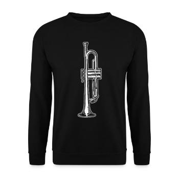Trompette - Sweat-shirt Unisexe - noir - Devant - Alina (178cm) & Michal (187cm)