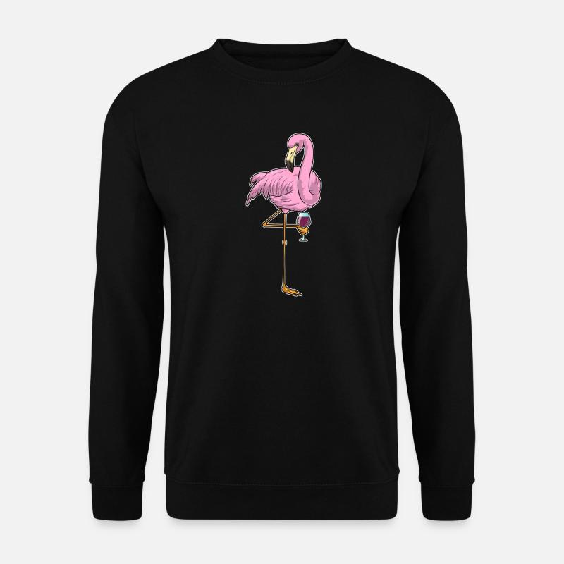Flamingo Red Wine - Unisex Sweatshirt - black