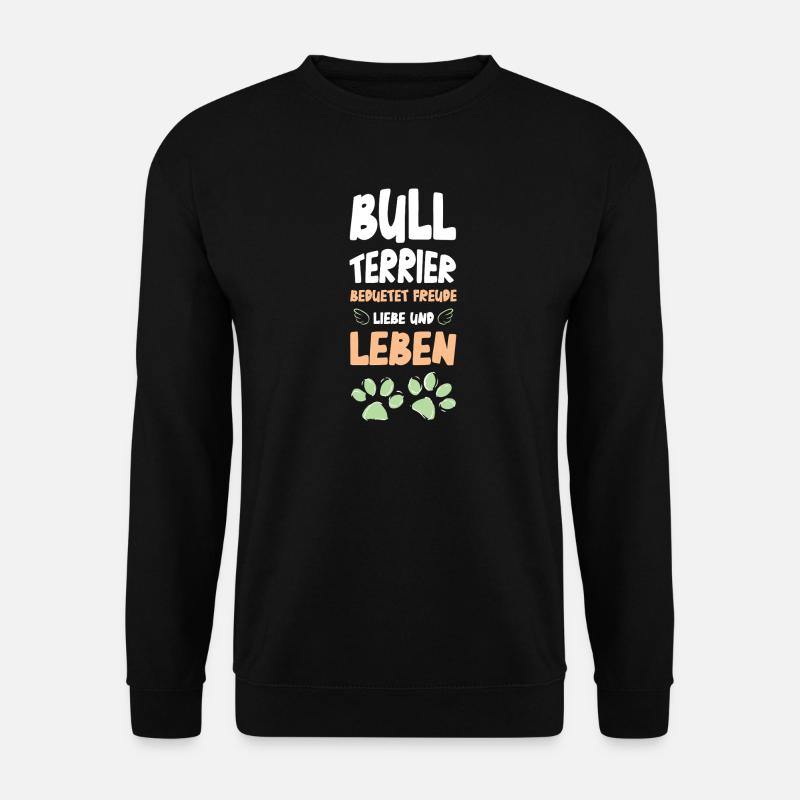 Vie amoureuse du Bull Terrier - Sweat-shirt Unisexe - noir
