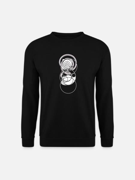 Blüte im Gleichgewicht – die Goldene Schnittblume - Unisex Pullover - Schwarz