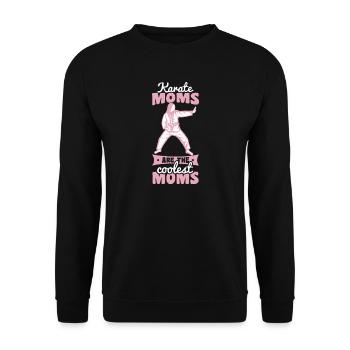 Karate Mother - Unisex Sweatshirt - black - Front - Alina (178cm) & Michal (187cm)