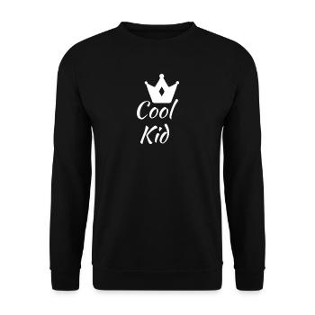 Cool Kid - Unisex Pullover - Schwarz - Vorne - Alina (178cm) & Michal (187cm)
