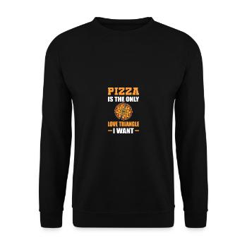 Only Love Triangle Gourmet Gift - Unisex Sweatshirt - black - Front - Alina (178cm) & Michal (187cm)