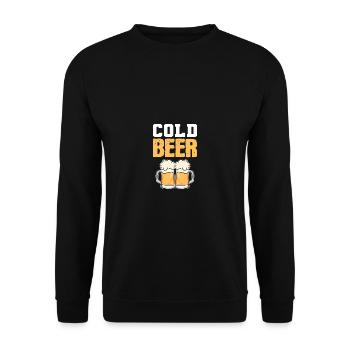 Cold beer Waitress poison - Unisex Sweatshirt - black - Front - Alina (178cm) & Michal (187cm)