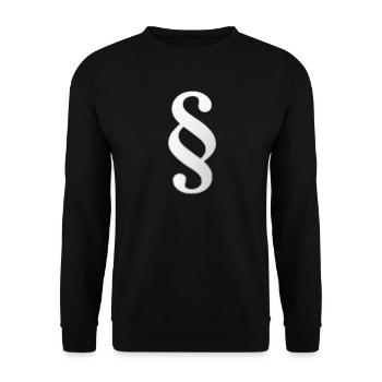 rechtsanwalt anwalt lawyer judge richter law justi - Unisex Pullover - Schwarz - Vorne - Alina (178cm) & Michal (187cm)