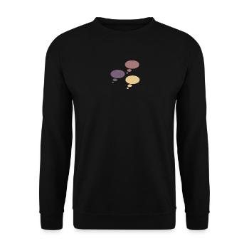 The jellyfish are loose - Unisex Sweatshirt - black - Front - Alina (178cm) & Michal (187cm)