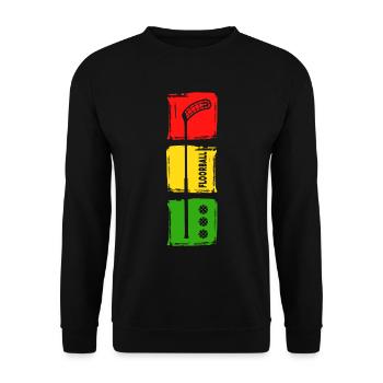 floorball floorball floorball chiller - Sweat-shirt Unisexe - noir - Devant - Alina (178cm) & Michal (187cm)