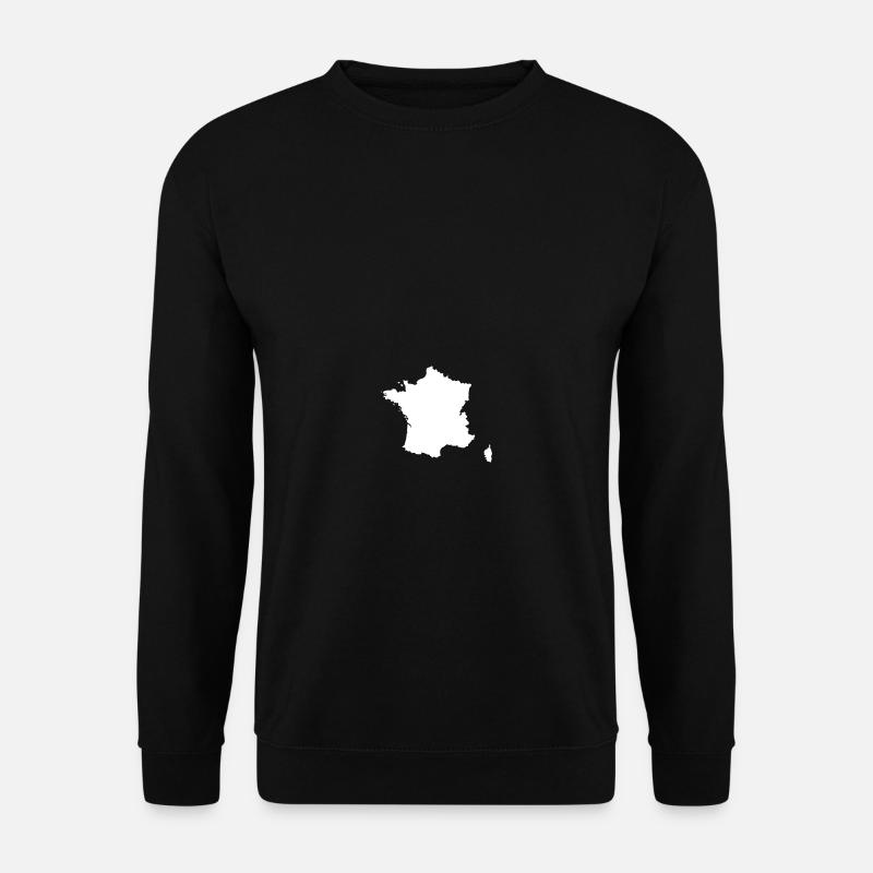 Frankreich Karte - Unisex Pullover - Schwarz