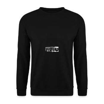 Bus carré - Sweat-shirt Unisexe - noir - Devant - Alina (178cm) & Michal (187cm)
