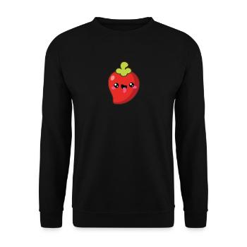 Cute paprika - Unisex Sweatshirt - black - Front - Alina (178cm) & Michal (187cm)