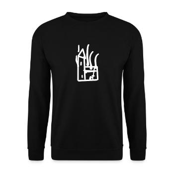Cute church white - Unisex Pullover - Schwarz - Vorne - Alina (178cm) & Michal (187cm)