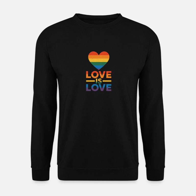 Love is Love - Unisex Pullover - Schwarz