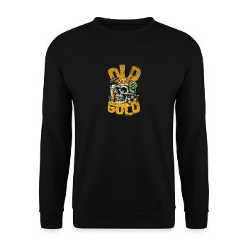 Cocktail vieux mais doré avec crâne - Sweat-shirt Unisexe - noir - Devant - Alina (178cm) & Michal (187cm)