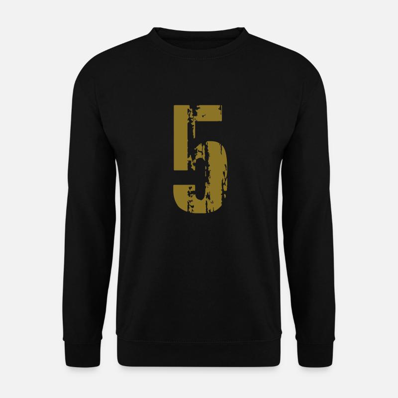 5 - Nummer - Unisex Pullover - Schwarz