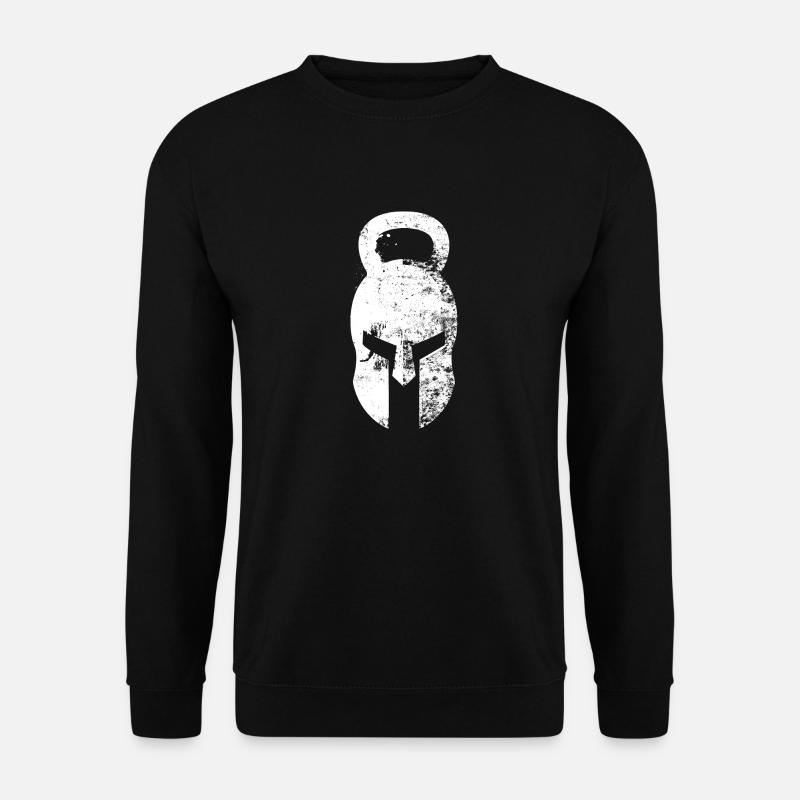 Kettlebell casque spartiate - Sweat-shirt Unisexe - noir