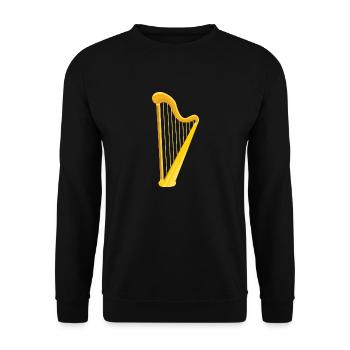 harp - Unisex Sweatshirt - black - Front - Alina (178cm) & Michal (187cm)