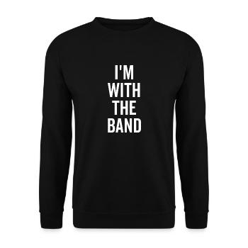 Je suis avec le groupe - Sweat-shirt Unisexe - noir - Devant - Alina (178cm) & Michal (187cm)
