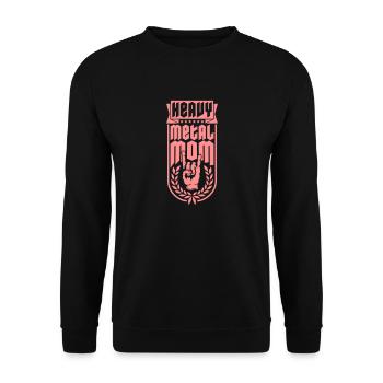 Heavy Metal Mom Logo - Sweat-shirt Unisexe - noir - Devant - Alina (178cm) & Michal (187cm)