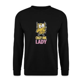 Enthusiast Birds Of Prey Ornithologist Nocturnal O - Unisex Sweatshirt - black - Front - Alina (178cm) & Michal (187cm)