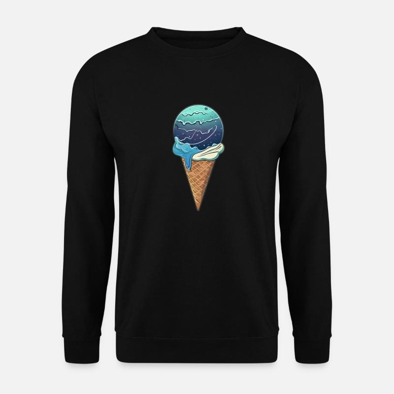 Eis-Planet Uranus - Unisex Pullover - Schwarz