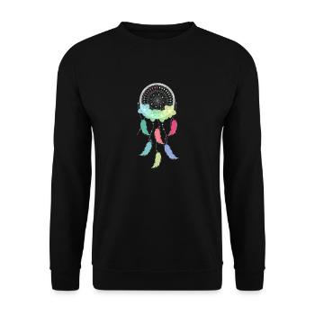 Traumfänger - Unisex Pullover - Schwarz - Vorne - Alina (178cm) & Michal (187cm)