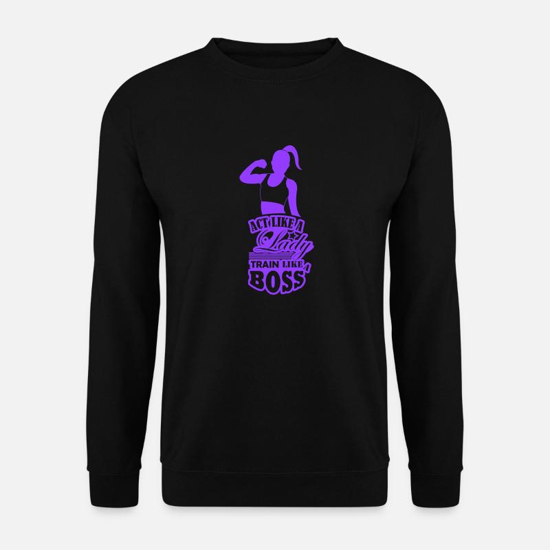 Lady train like a 001 - Unisex Pullover - Schwarz