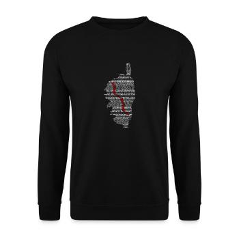 GR20 Grande Randonnée Corse trekking marche - Sweat-shirt Unisexe - noir - Devant - Alina (178cm) & Michal (187cm)