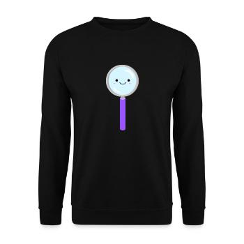 test tube flask tube experiment chemistry chemistry chemistry - Unisex Sweatshirt - black - Front - Alina (178cm) & Michal (187cm)