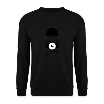 Auge Hut Stock Abstrakt Geschenkidee Grafik - Unisex Pullover - Schwarz - Vorne - Alina (178cm) & Michal (187cm)