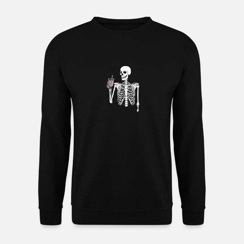 Skeleton Cheers: Celebrating in the - Unisex Sweatshirt - black