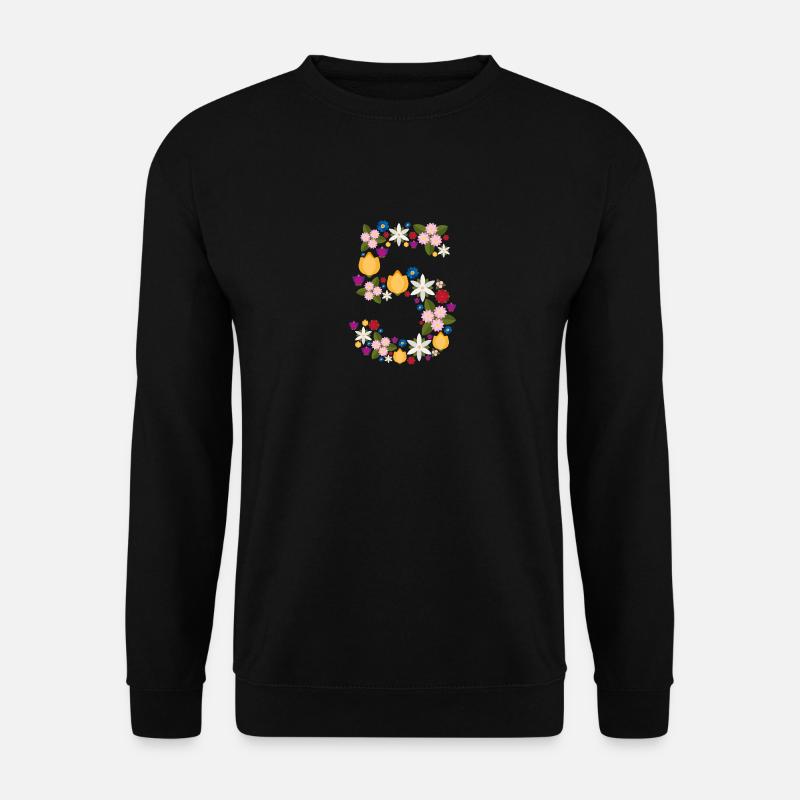 Flowers 5 - Unisex Pullover - Schwarz