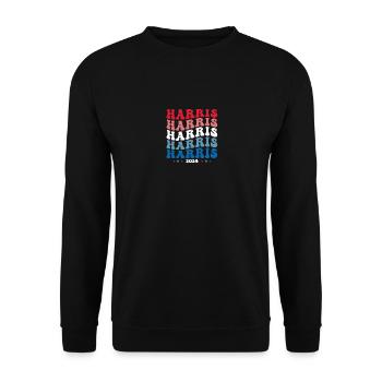 Kamala Harris 2024 For President Campaign Cute - Unisex Sweatshirt - black - Front - Alina (178cm) & Michal (187cm)