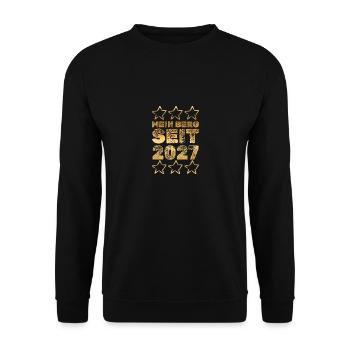 in 2027 - Unisex Pullover - Schwarz - Vorne - Alina (178cm) & Michal (187cm)